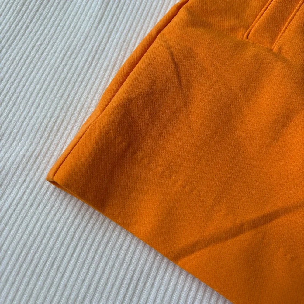 A New Day | Stretch Midi Shorts |  Glory Orange | Tailored | High Rise